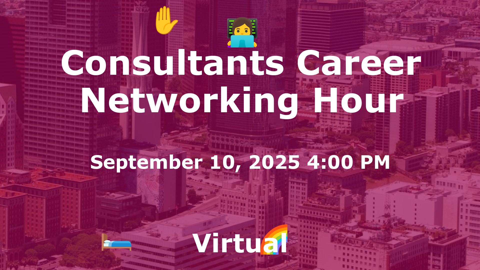 Consultants Career Networking Hour event image